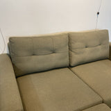 Burrow Nomad Two-Seat w/ Ottoman LOVE SEAT Moss Green 60w33d29h