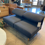 Burrow Range 2-Piece Open LOVE SEAT Navy 58w30d30h