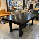 Barbara Barry for Baker Fine Dark Wood Trestle DINING TABLE 84Wx42Dx31H