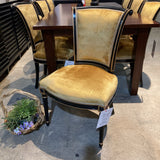 Baker Furniture Co. French Regency Style Gold Velvet DINING CHAIRS 21Wx19Dx36H