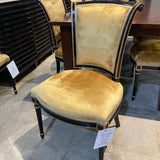 Baker Furniture Co. French Regency Style Gold Velvet DINING CHAIRS 21Wx19Dx36H