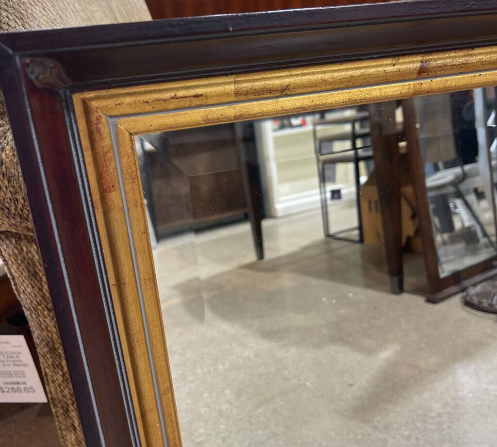Uttermost Traditional Mohogany Frame w/ Gilded Edge MIRRORS 26Wx32H