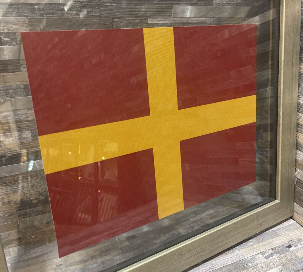 Nautical Flag Print in Floating Frame ART WORK 18.5Wx15.5H