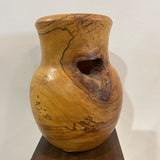 Ben Whaley Signed Spalted Sycamore Wood Vase Dated 1991 ACCESSORIES 6.5Wx9H