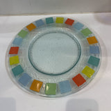 Villeroy & Boch Fused Glass Twist Alea Art Glass Platter ACCESSORIES 13"
