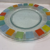 Villeroy & Boch Fused Glass Twist Alea Art Glass Platter ACCESSORIES 13"