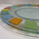 Villeroy & Boch Fused Glass Twist Alea Art Glass Platter ACCESSORIES 13"