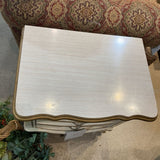 Italianate 70s Vintage 2-Drawer NIGHTSTAND 32Wx17Dx42H