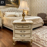 Italianate 70s Vintage 2-Drawer NIGHTSTAND 32Wx17Dx42H