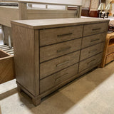 Liberty Furniture 8-Drawer DRESSERS/CHESTS Dark Grey 66Wx18Dx38.5H