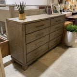 Liberty Furniture 8-Drawer DRESSERS/CHESTS Dark Grey 66Wx18Dx38.5H