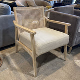 Beech Wood Wicker Back Woven Seat CHAIR 24Wx24Dx30H
