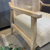 Beech Wood Wicker Back Woven Seat CHAIR 24Wx24Dx30H