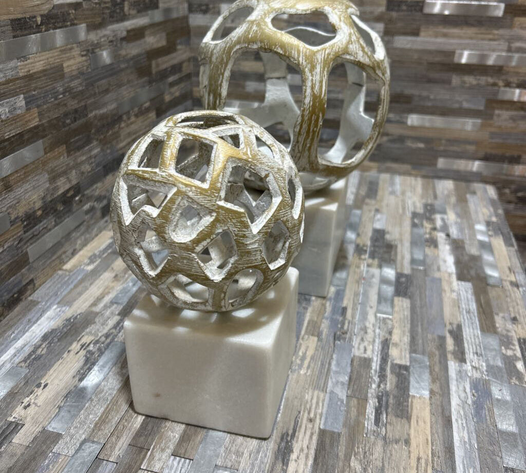 2pc Set Orb Sculptures GIFT 5d10h