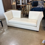 Interior Crafts Inc. Custom Modern Leather Settee SOFA 80w31d33h