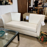 Interior Crafts Inc. Custom Modern Leather Settee SOFA 80w31d33h
