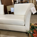 Interior Crafts Inc. Custom Modern Leather Settee SOFA 80w31d33h