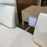 Interior Crafts Inc. Custom Modern Leather Settee SOFA 80w31d33h