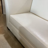 Interior Crafts Inc. Custom Modern Leather Settee SOFA 80w31d33h
