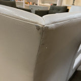 Interior Crafts Inc. Custom Modern Leather Settee SOFA 80w31d33h
