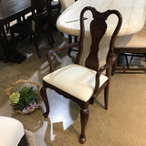 Queen Anne Style Captain w/ Upholstered Seat DINING CHAIRS 22w18d38h