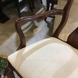 Queen Anne Style Captain w/ Upholstered Seat DINING CHAIRS 22w18d38h