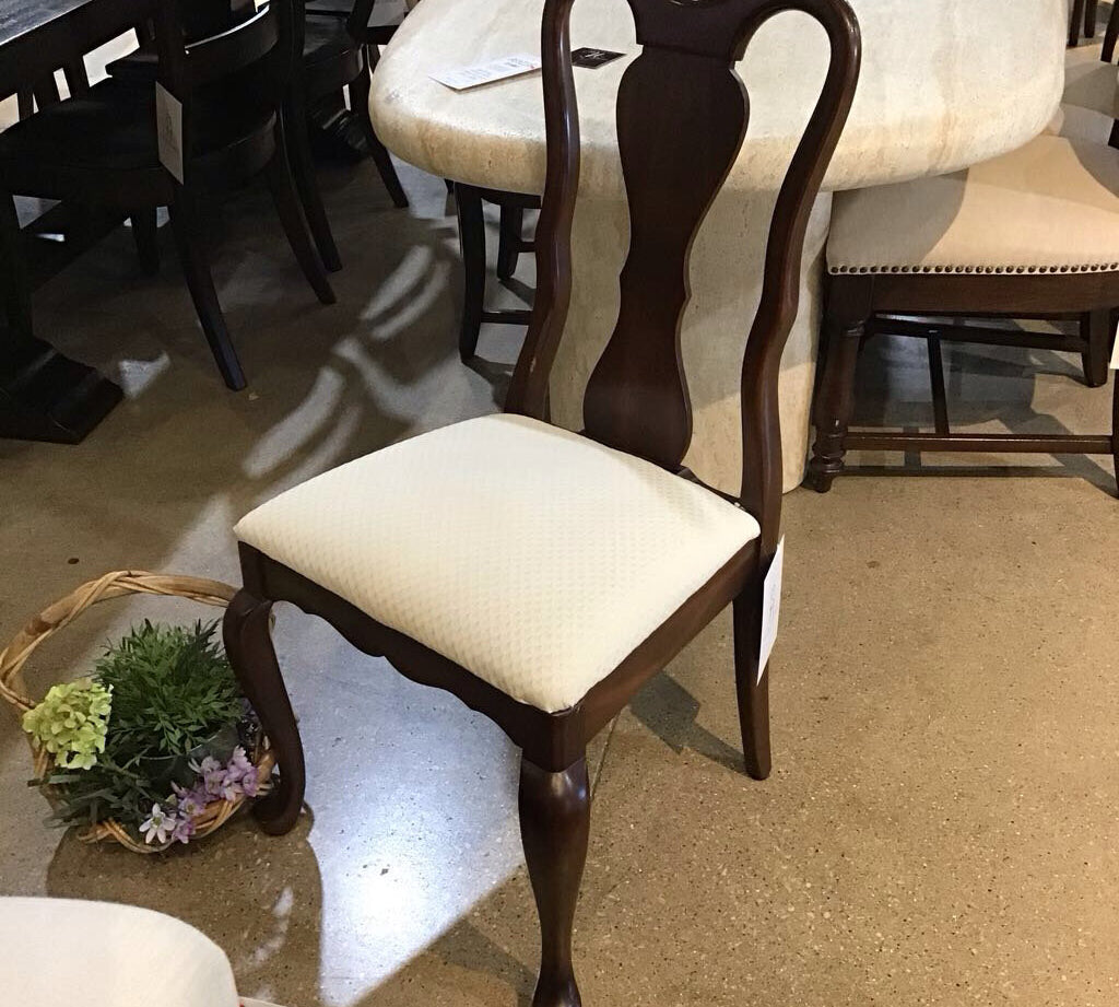 Queen Anne Style w/ Upholstered Seat DINING CHAIRS 20w18d38h