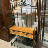 Arched Metal Baker's Rack FURNITURE Green 36w14d69h