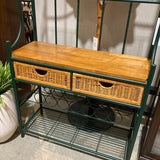 Arched Metal Baker's Rack FURNITURE Green 36w14d69h