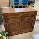 Thomasville Mid Century Flip Top Server On Casters FURNITURE 38w18d32h