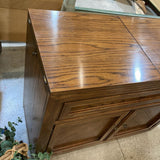 Thomasville Mid Century Flip Top Server On Casters FURNITURE 38w18d32h
