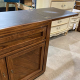 Thomasville Mid Century Flip Top Server On Casters FURNITURE 38w18d32h