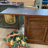 Thomasville Mid Century Flip Top Server On Casters FURNITURE 38w18d32h