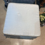 Custom Skirted Ottoman On Casters OTTOMANS 21w21d16h