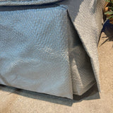 Custom Skirted Ottoman On Casters OTTOMANS 21w21d16h