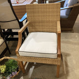 Riviera Teak & Wicker Armchair OUTDOOR 23w21d36h