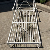 Adjustable Metal Chaise Lounge OUTDOOR 28w66d37h