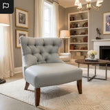 Walter E. Smithe Wingback Button Tufted CHAIR 30w25d35h