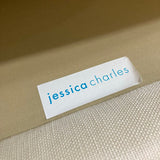 Jessica Charles Crosby Settee LOVE SEAT White 50w34d36h