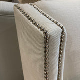 Jessica Charles Crosby Settee LOVE SEAT White 50w34d36h