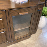 Darvin Furniture Illuminated Wood Entertainment Center On Casters FURNITURE 78w24d81h
