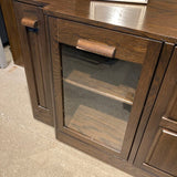 Darvin Furniture Illuminated Wood Entertainment Center On Casters FURNITURE 78w24d81h