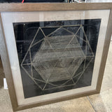 HomeRoots Woven Dreams II Silver Framed Print ART WORK 40x40
