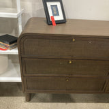 Lulu and Georgia Suzette Wide 6-Drawer DRESSERS/CHESTS Smoked Oak 66w17d32h