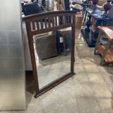 Slatted Top Wood Mirror MIRRORS 36x47