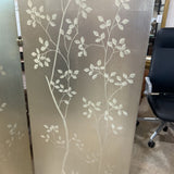 Barbara Barry for Baker Silver Leaf 2-Panel Screen Wall Divider FURNITURE 48w2d84h