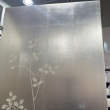 Barbara Barry for Baker Silver Leaf 2-Panel Screen Wall Divider FURNITURE 48w2d84h