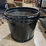Massive High Glass Fiberglass Planter ACCESSORIES Black 29Wx24H