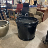 Massive High Glass Fiberglass Planter ACCESSORIES Black 29Wx24H