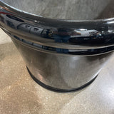 Massive High Glass Fiberglass Planter ACCESSORIES Black 29Wx24H